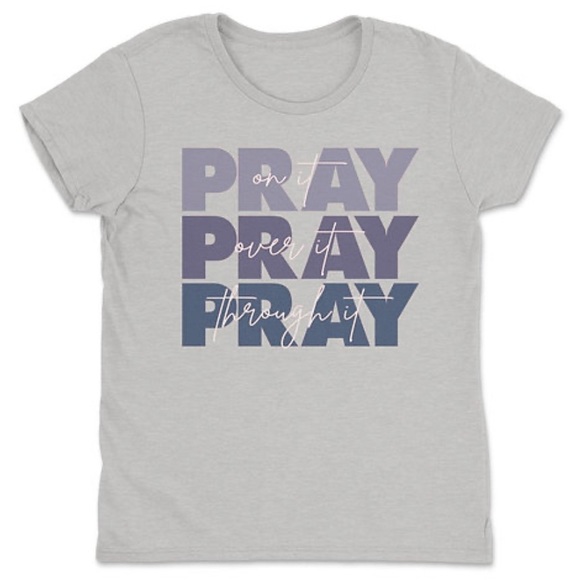 Pray On It Christian T- Shirt - Picture 2 of 4